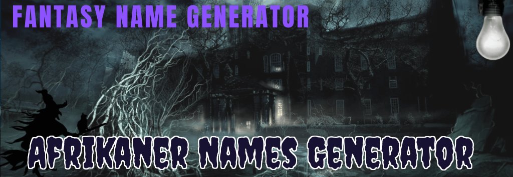 Afrikaner Names Generator