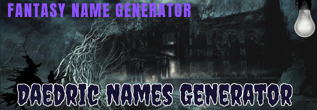 Daedric Names Generator