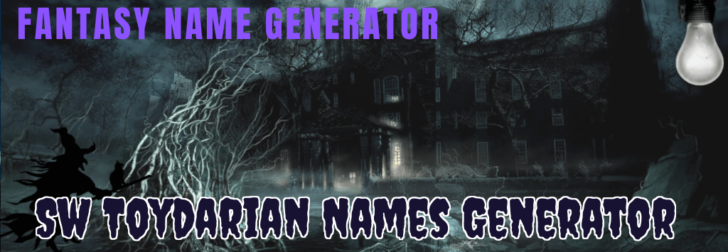 Sw Toydarian Names Generator